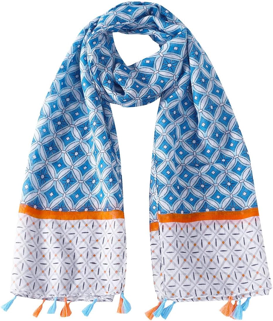 MELIFLUOS DESIGNED IN SPAIN Scarf for Women Lightweight Paisley Fashion for Summer Fall Scarves Shawl Wrap - Image 2