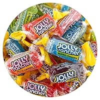 Vista 1 de Jolly Ranchers - Caramelos surtidos con sabor a frutas, bolsa a granel de 1 libra (aproximadamente 75 piezas), dulces duros envueltos