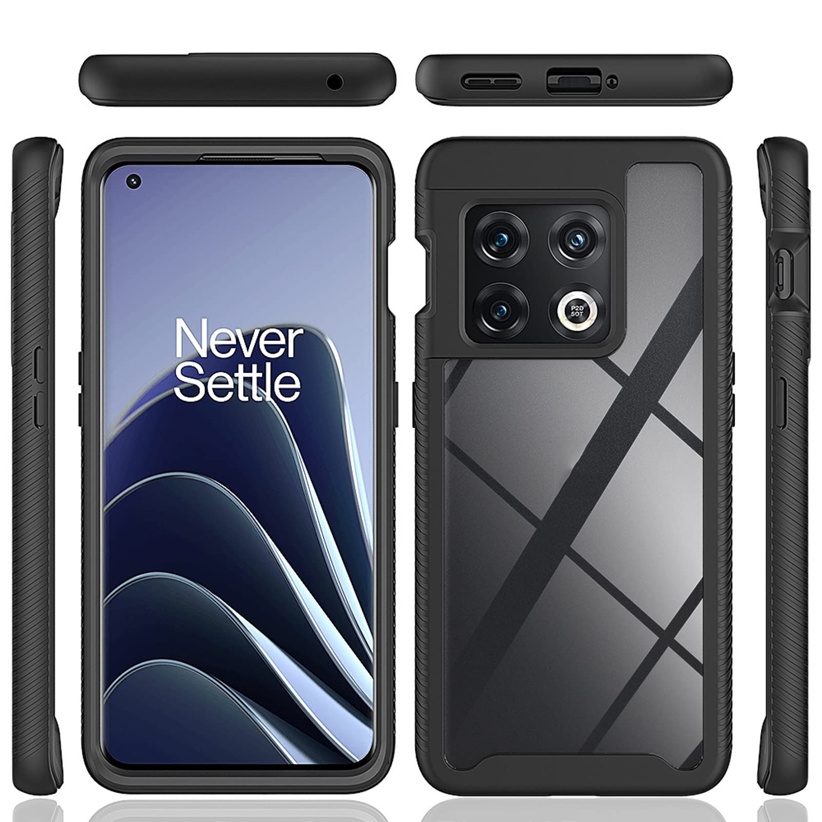Etui do OnePlus 10Pro 6,7 cala, wytrzymałe, dwuwarstwowe, amortyzujące wstrząsy etui na telefon, fioletowe
