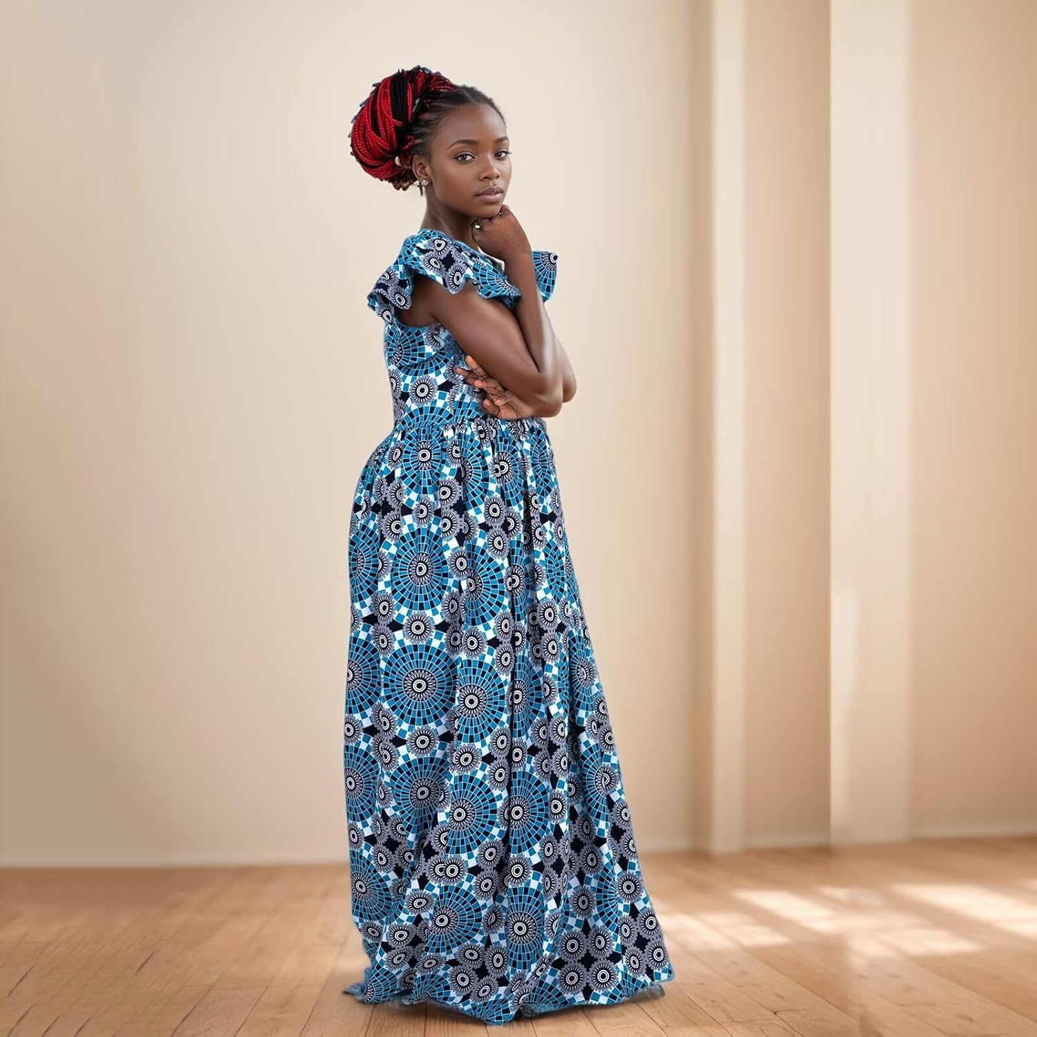 African Dresses for Women Slim Sexy Skirt African Print for Daily Party - Image 2