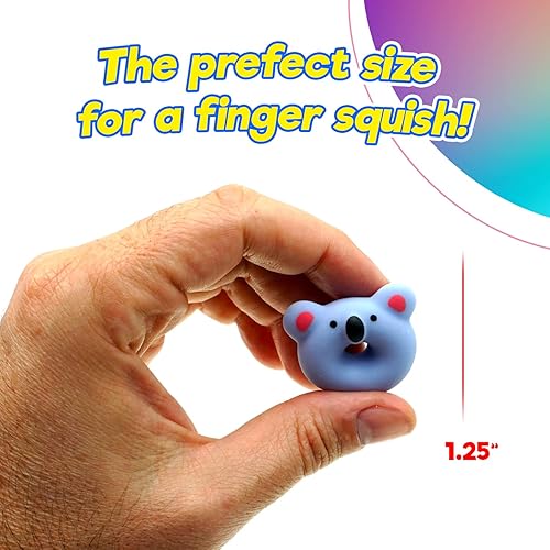 Miniatura 6 de JA-RU Squeesh Yum - Mini juguete squishy de donut (paquete de 24, 6 mini mochi squishies cada uno)  Animales squishy Mochi en forma de donut