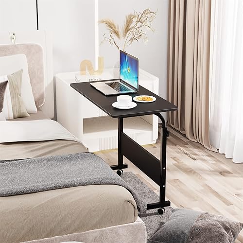 Miniatura 8 de soges Mesa auxiliar móvil de 23.6 pulgadas, mesa auxiliar de oficina para el hogar, mesa de sofá móvil ajustable