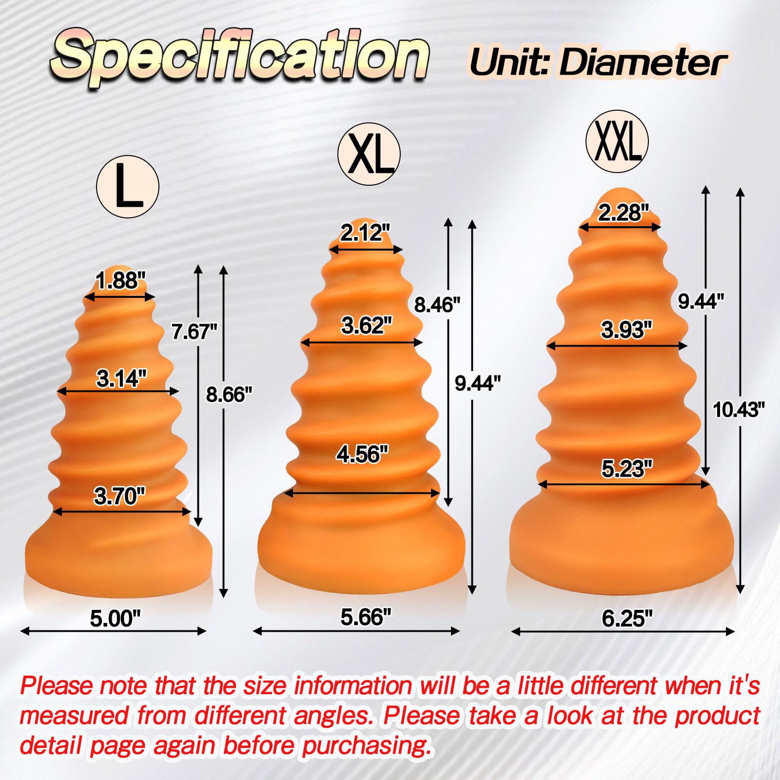 TaRiss's Silicone Anal Plug with Suction Base for Hands-Free Play Thick Butt Plug Dildo for Anal Training Prostate G-spot Stimulation Screw Shape Fantasy Adult Sex Toy for Advanced Players  8.66’’