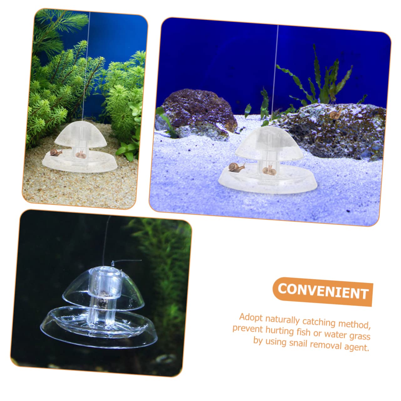 Supvox 5 Sätze Schneckenfalle Aquariumdekoration Fangen Filter Höhle Netz Schneckenfänger Für Aquarium Transparenter Schneckenfänger Kleiner Schneckenfänger Fischfalle Plastik 2 Stück * 5