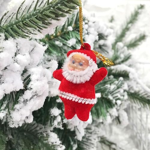 Miniatura 6 de FZBNSRKO Adornos para árbol de Navidad, 24 piezas de adornos colgantes de Papá Noel, mini colgantes de Papá Noel, mini adornos de Navidad para