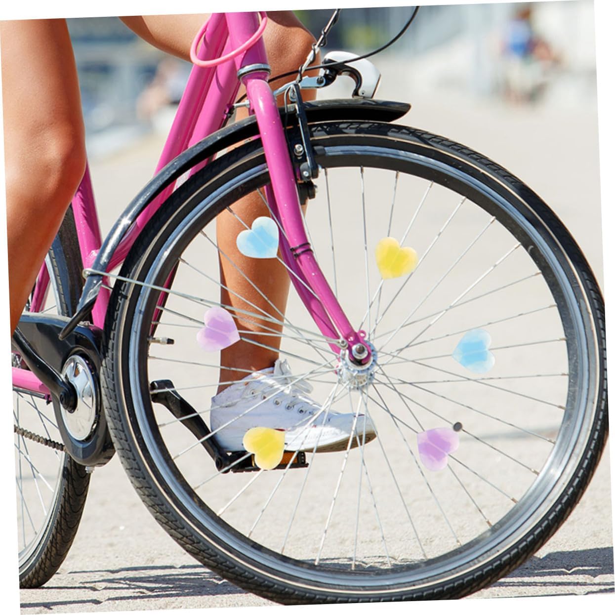 50pcs Bicycle Wheel Spokes Beads Bike Decorations for Easy Lightweight Cycling Accessories Safety Enhancers for Boys and Bikes
