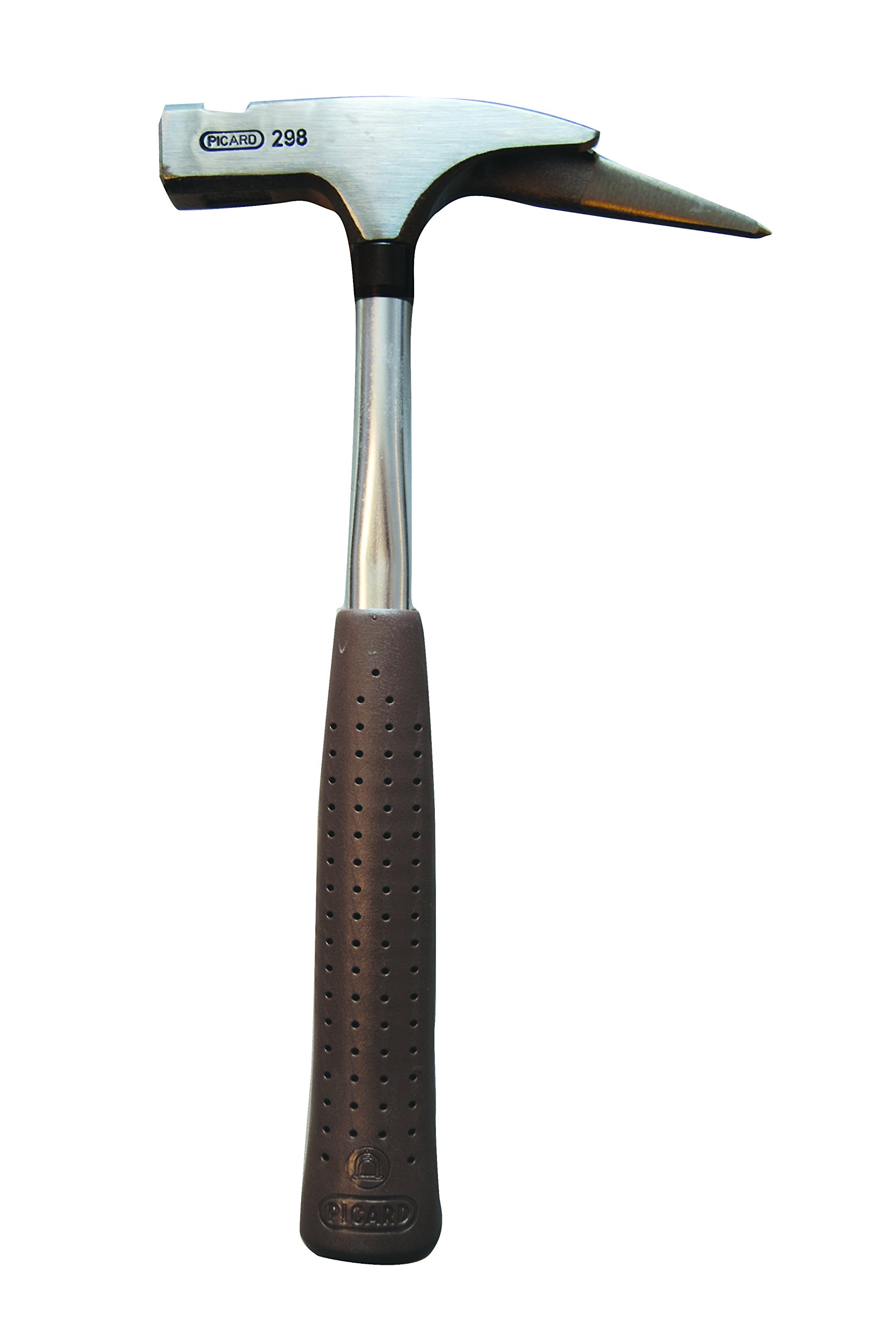 Stubai 273701 Młotek dachowy ze stalowym uchwytem Picard, srebrny/brązowy, 600 g