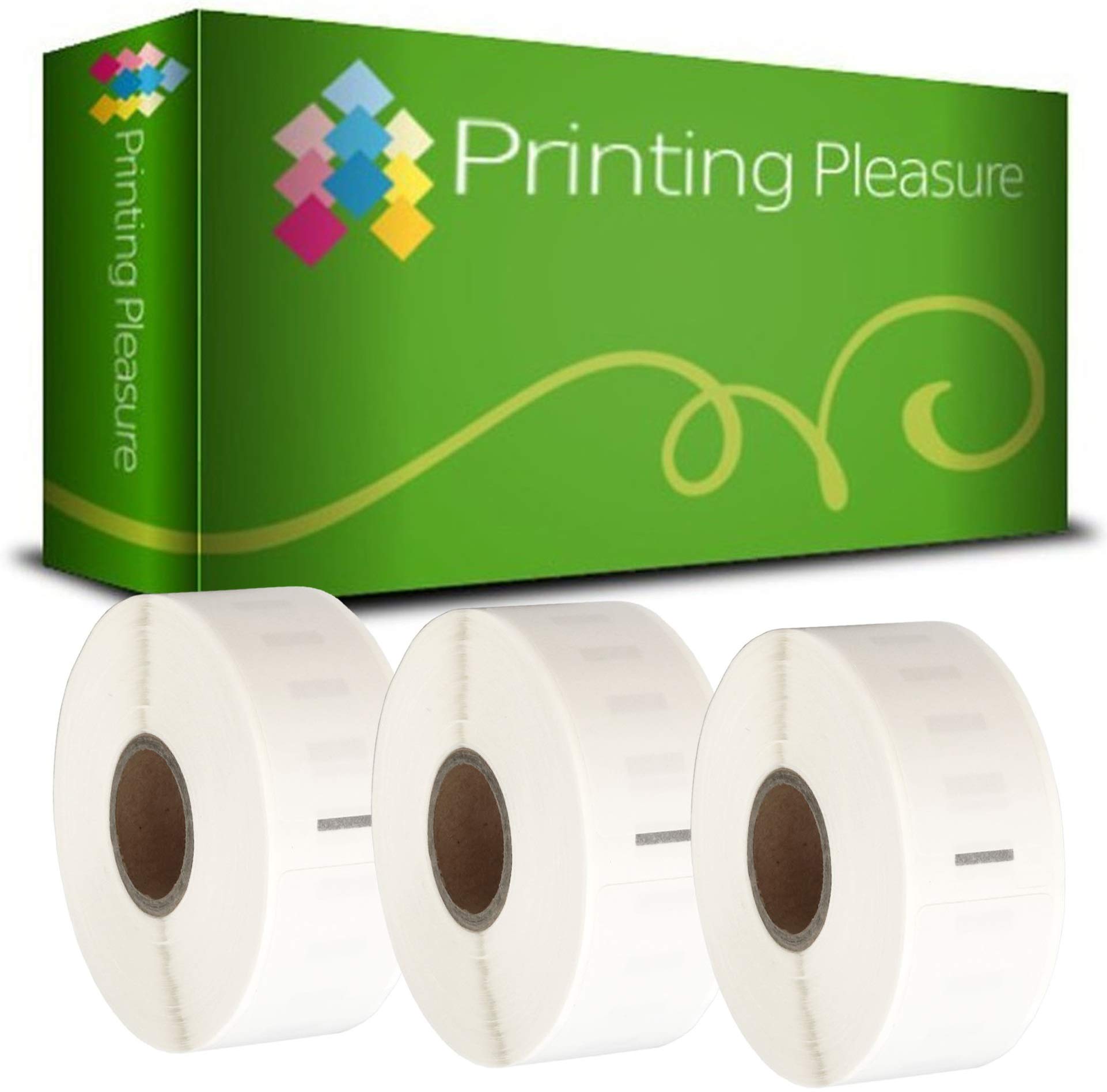 Printing PleasurePrinting Pleasure 3 x 11352 Rolls of Labels Compatible with Dymo LabelWriter & Seiko Label Printers 25 mm x 54 mm Pack of 500 Address Labels