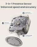 SwitchBot Smart mmWave Radar Motion Sensor, Bluetooth Presence Sensor with Dynamic Detection & Zone Positioning, Works with Alexa, HomeKit & Apple Home via SwitchBot Hub, 2-Year Battery Life