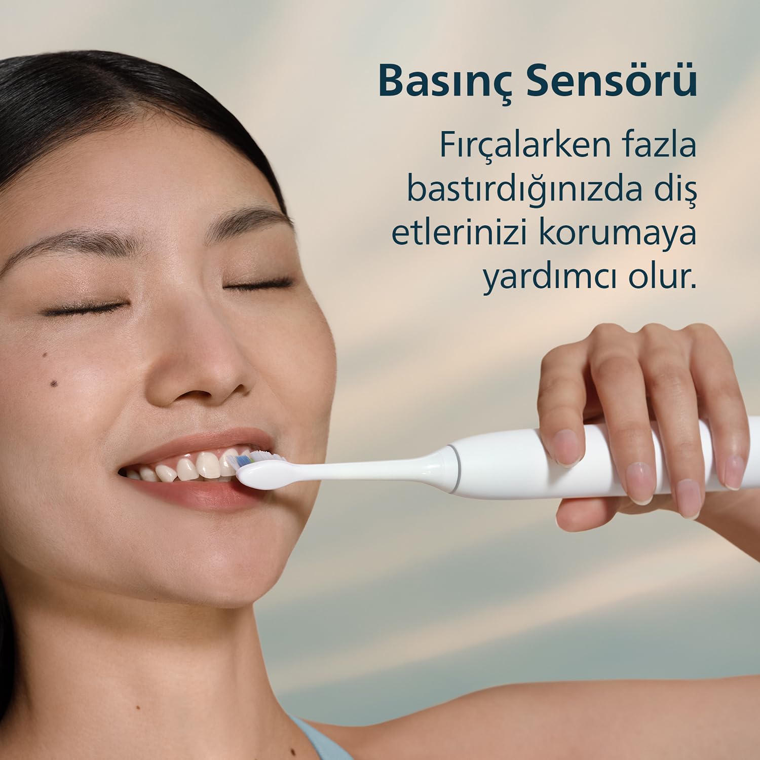 Philips Sonicare 5300 Spazzolino Elettrico Bianco HX7108/03 Con Custodia + 2 Testine, Tecnologia Sonicare di Nuova Generazione