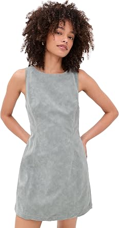 Free People Womens Atlas Faux Suede Mini Dress