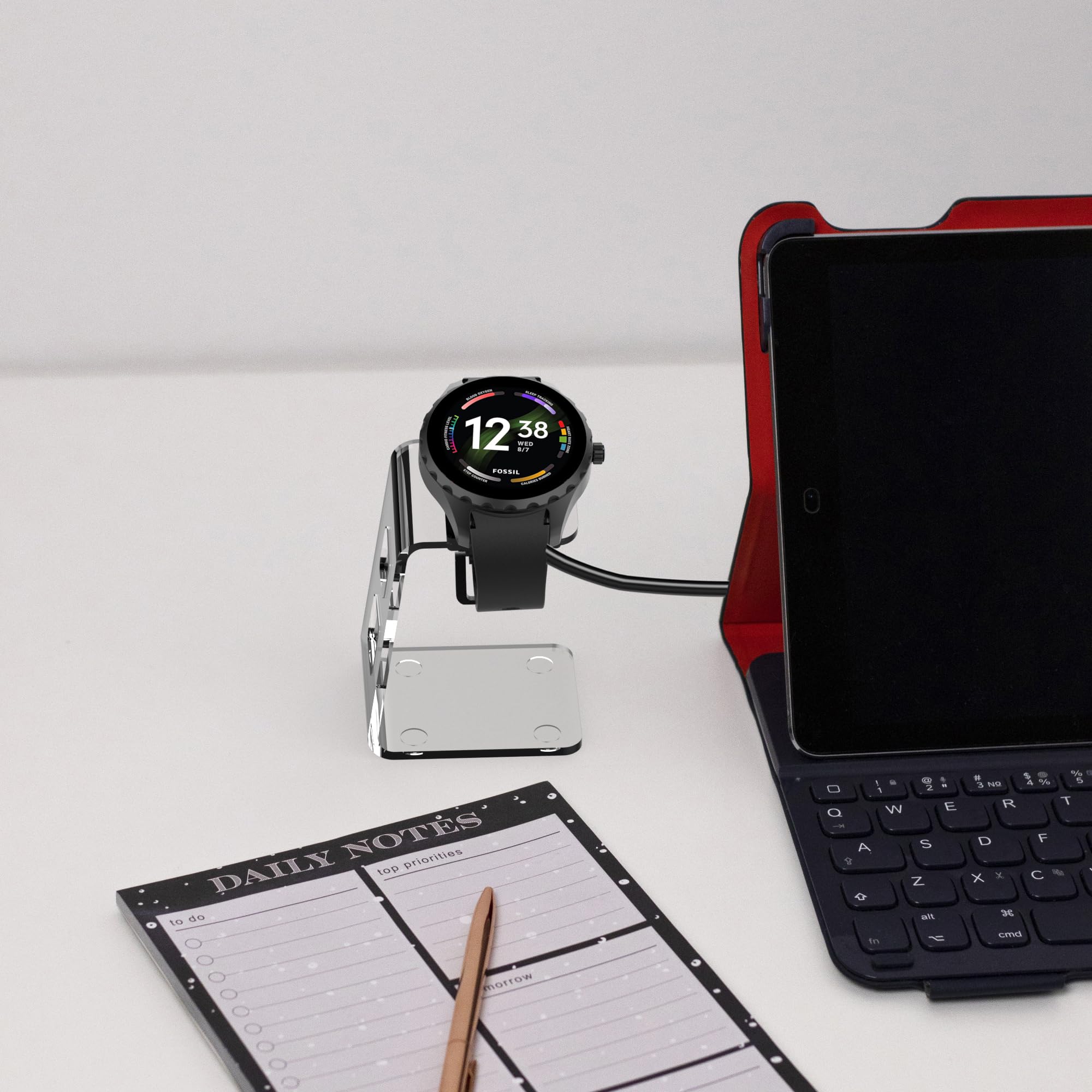 Powerhill Charger/Charging Stand,Compatible with MKors/Fossil/CZ/Skg/Diesel Touchscreen Smartwatch Gen 6/6 Hybird/5/5E/4,MKGO/Runway/Sofie/Lexington/Bradshaw