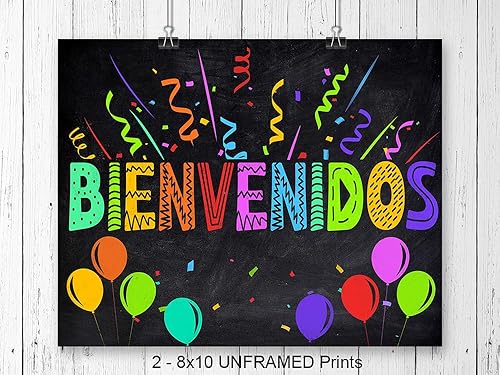 Miniatura 4 de Arte y decoración de pared para el aula, suministros para profesores, juego de póster motivacional educativo inspirador positivo para niños latinos