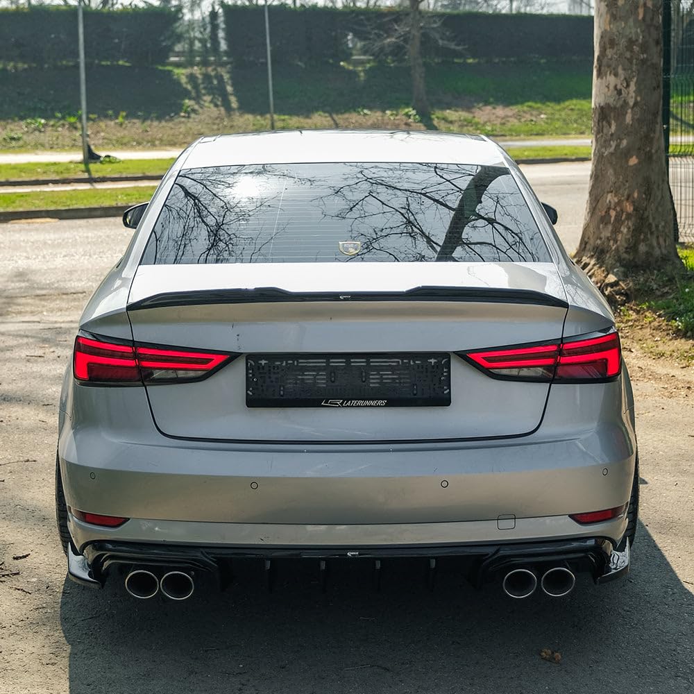 Heckdiffusor kompatibel mitAudi A3 8V FL Limo 2016–2020 Rear Valance
