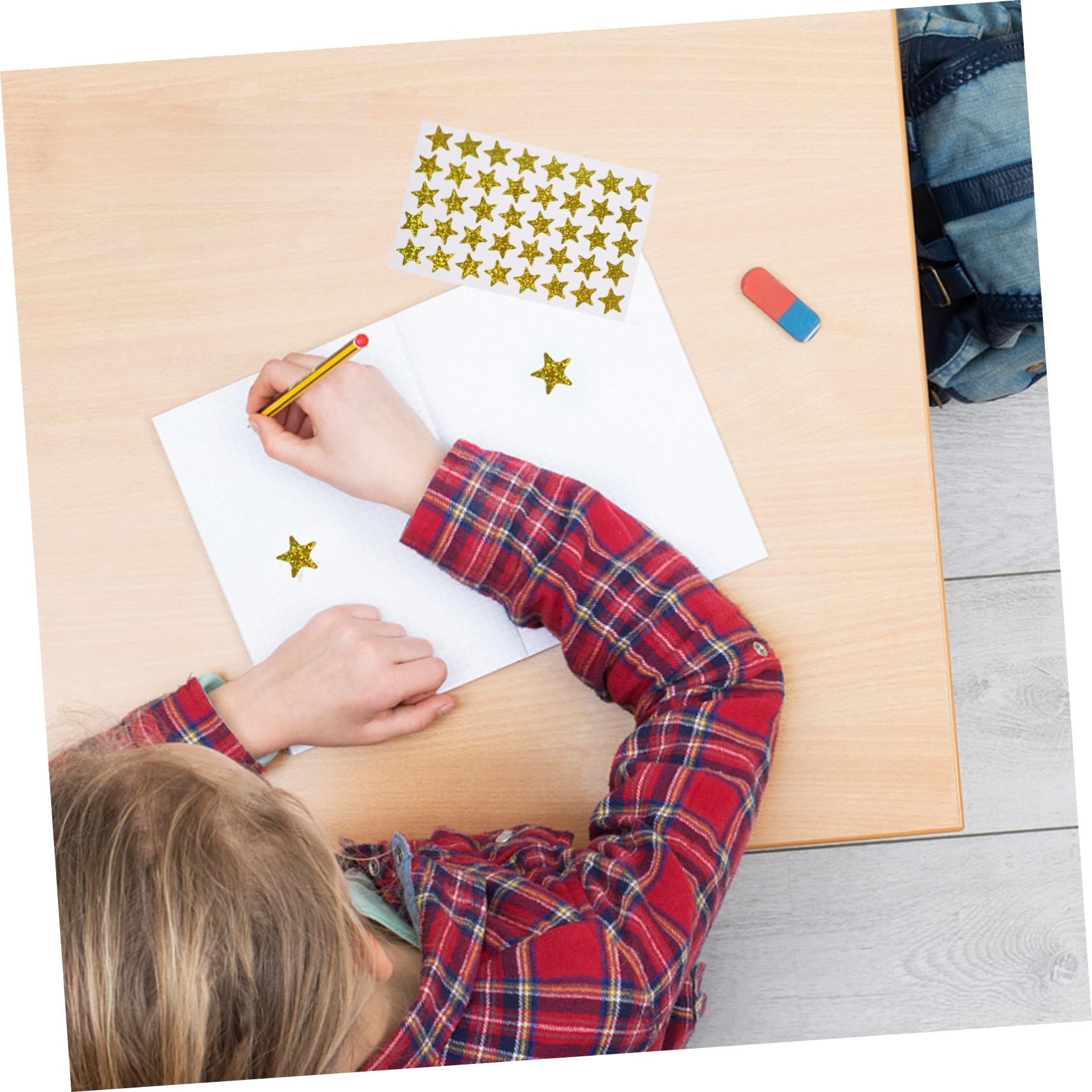 SHINEOFI 15packungen Selbstklebende Goldene Sternaufkleber Für Belohnungen Motivationsaufkleber Für Schule Kindergarten Und Mehr Für Schülerpreise Und Kreative Projekte