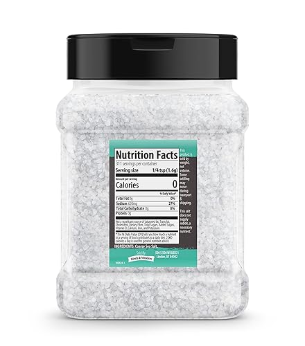 Miniatura 2 de Birch & Meadow Sal marina de grano grueso, 1.1 libras, esencial de cocina, cocina y más