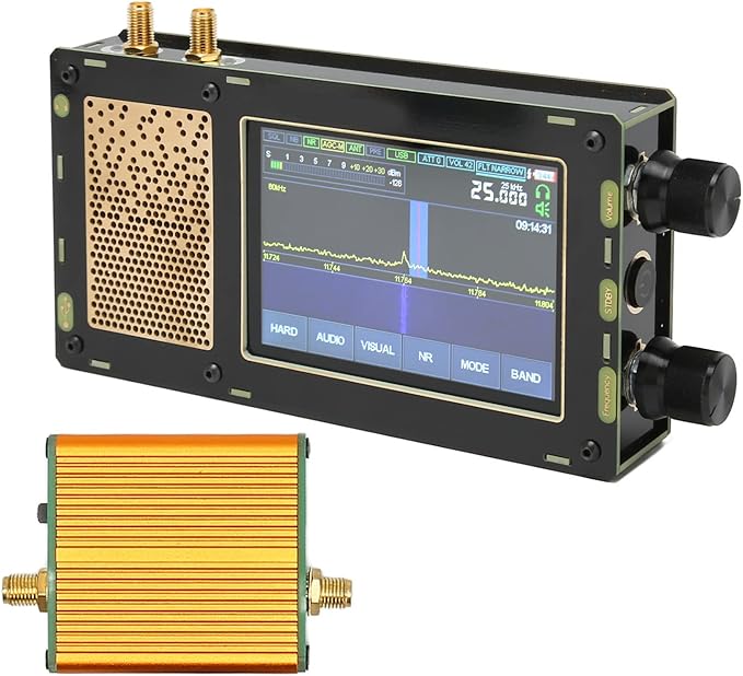 DSP SDR Receiver, Backlight 50KHz to 2GHz AM SSB NFM WFM CW