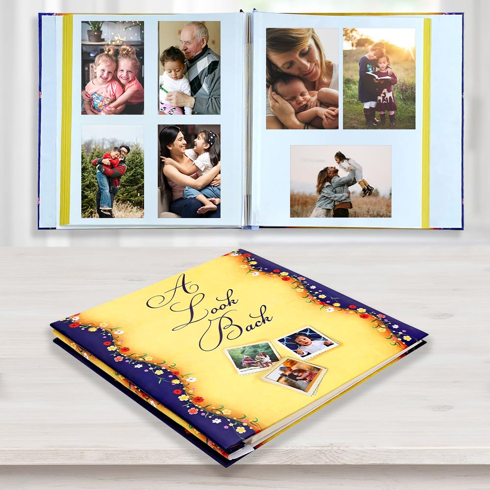 Sehaz Artworks Self Adhesive Photo Album Book for Photos