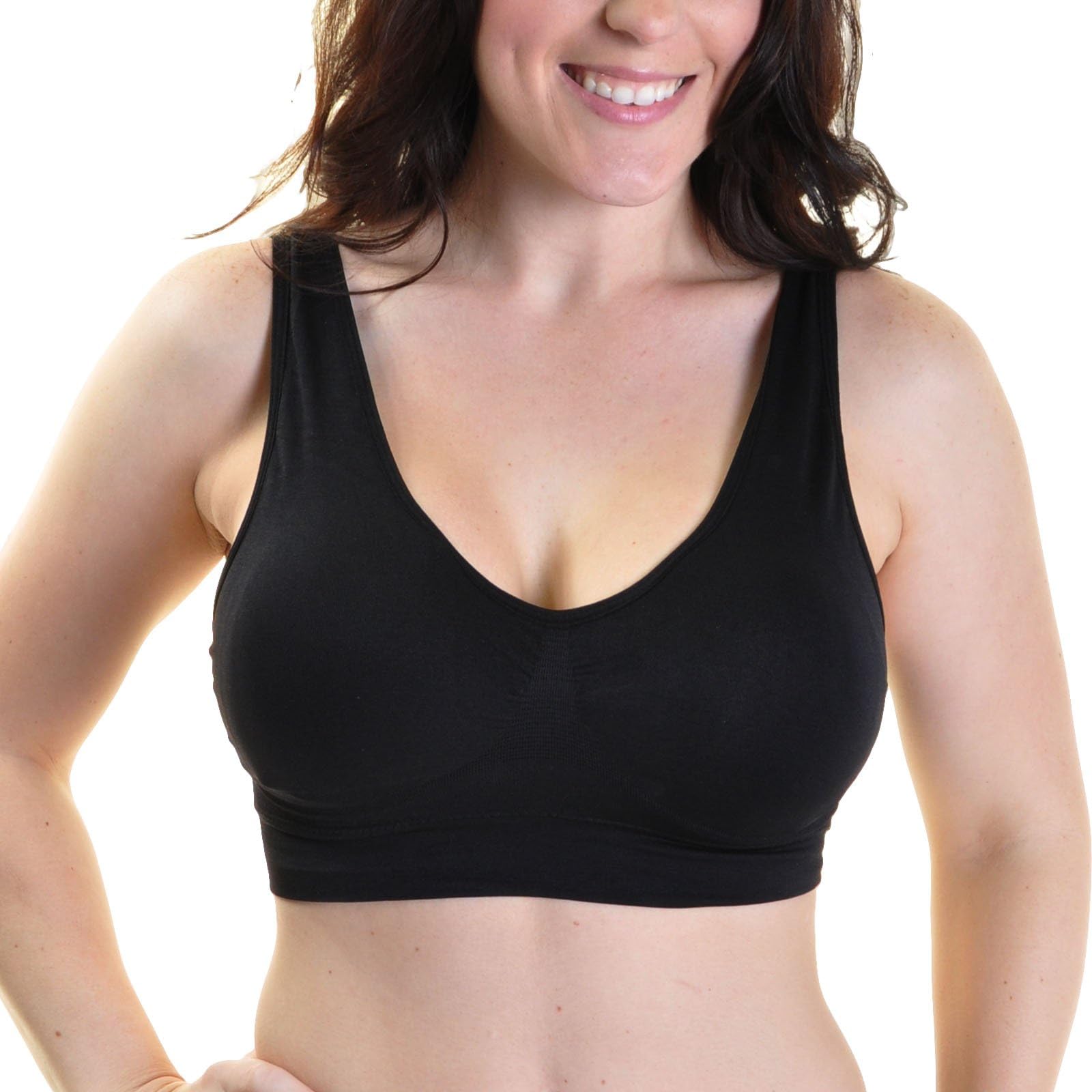 Women's Seamless Classic U-Back Bralettes (3 or 6 Pack)