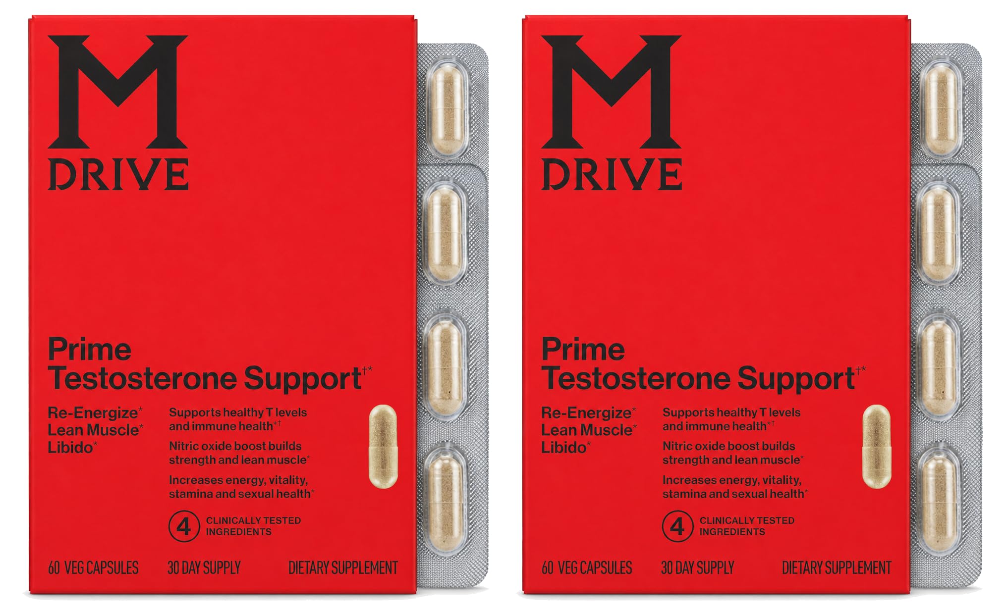 M Drive Prime Men's T‑Support Energy, Focus & Lean Muscle, 60ct — Amazon image 7