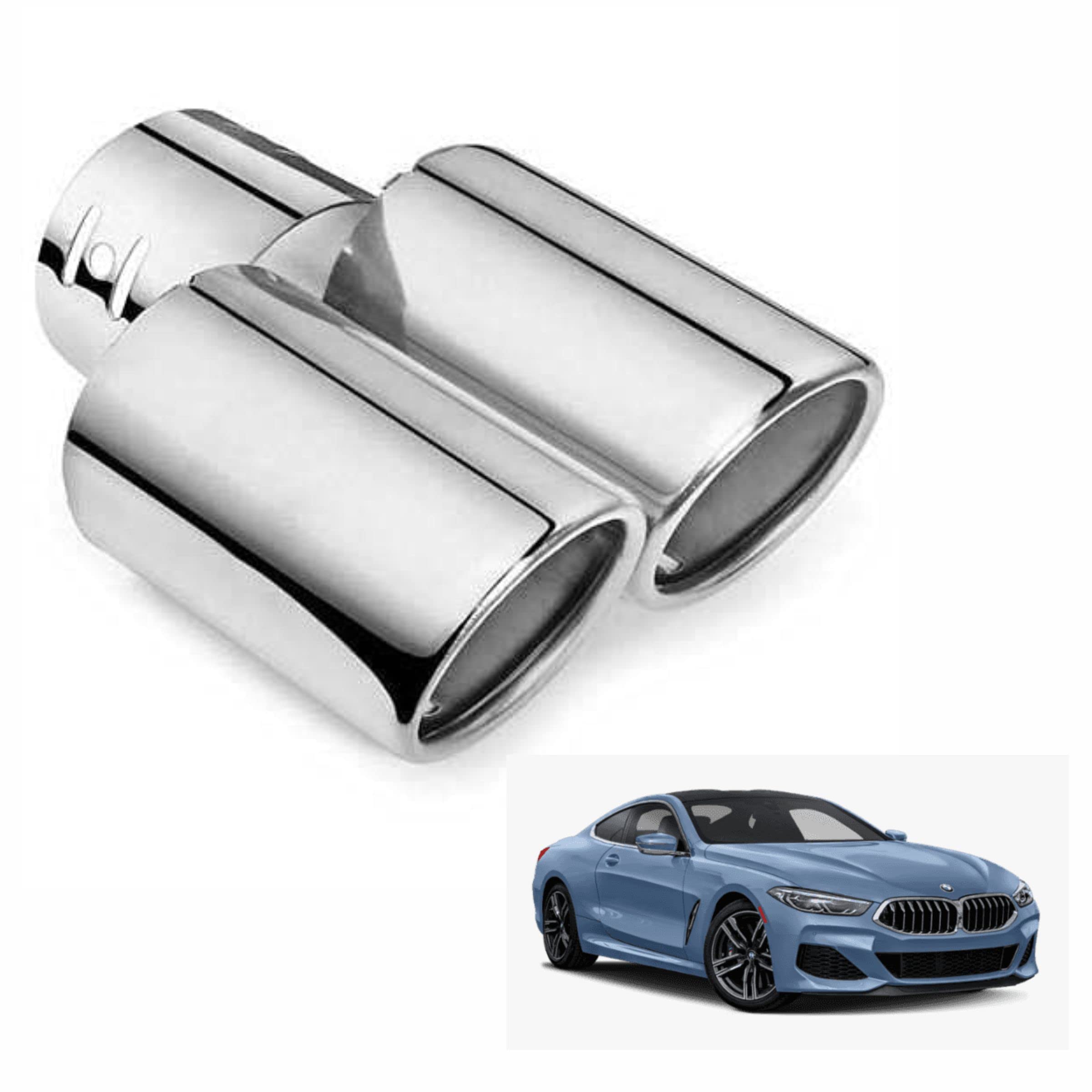 Dual Silencer Exhaust Tip Pipe Rustproof Stainless Steel Muffler Tail End Outlet 1Pcs For BMW M2-image-30