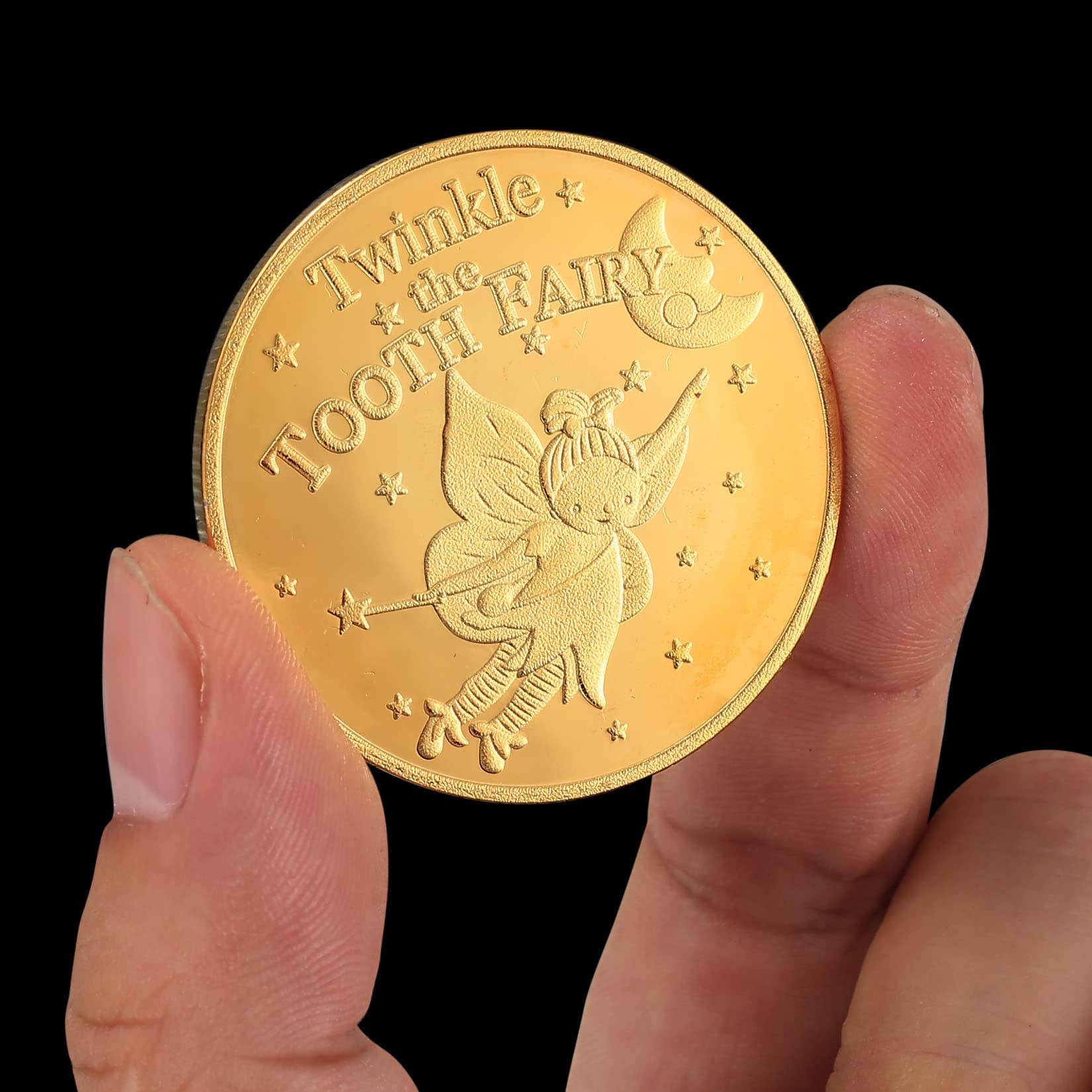 6 sztuk monet, złote wróżki zębów, prezent dla dziewczynek i chłopców, prezent dla zgubionych zębów, prezent
