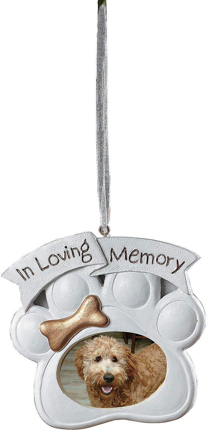 Fun Express - Kn Memorial Dog Ornament for Christmas - Home Decor - Ornaments - Family - Christmas - 1 Piece
