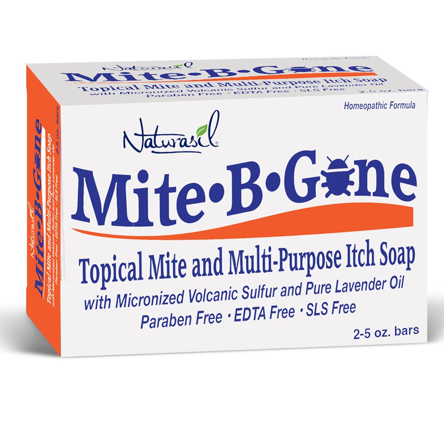 Mite-B-Gone Relief Soap - Fast Anti-Itch Sulfur Treatment for Human Mites, Insect & Mosquito Bites, Itching & Discomfort | Kid Safe | Effective for All Skin Types | 5 oz Bars (2) - Image 2