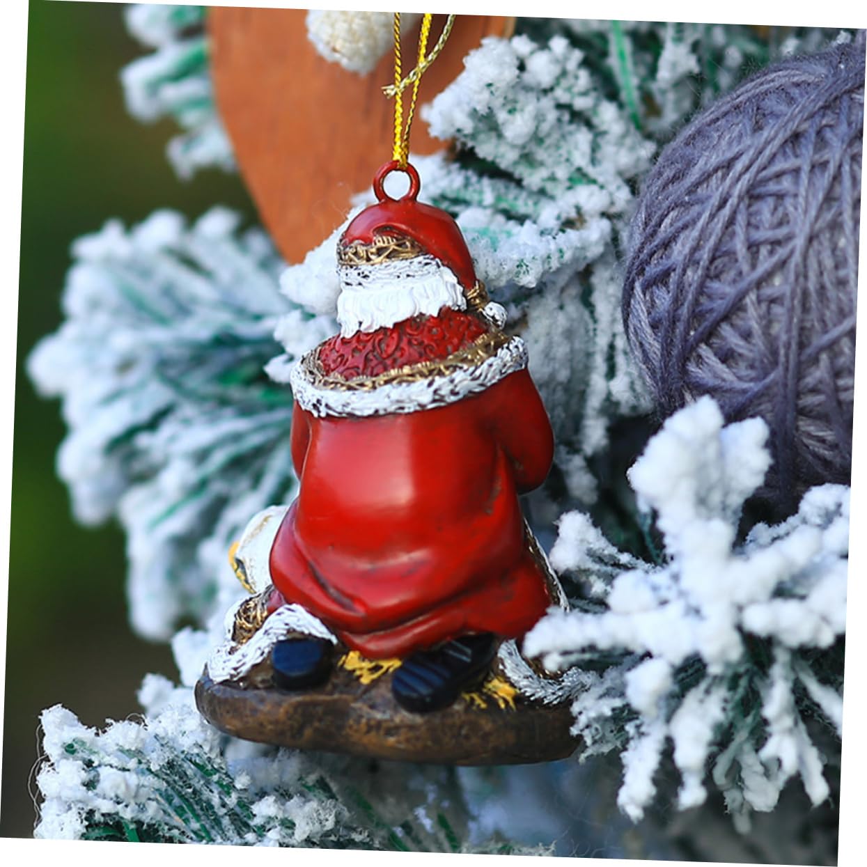4pezzi Ciondolo Di Babbo Natale Per Decorazioni Natalizie Accessorio Festivo Per Albero Di Natale Facile Da Appendere Per Famiglia e Amici