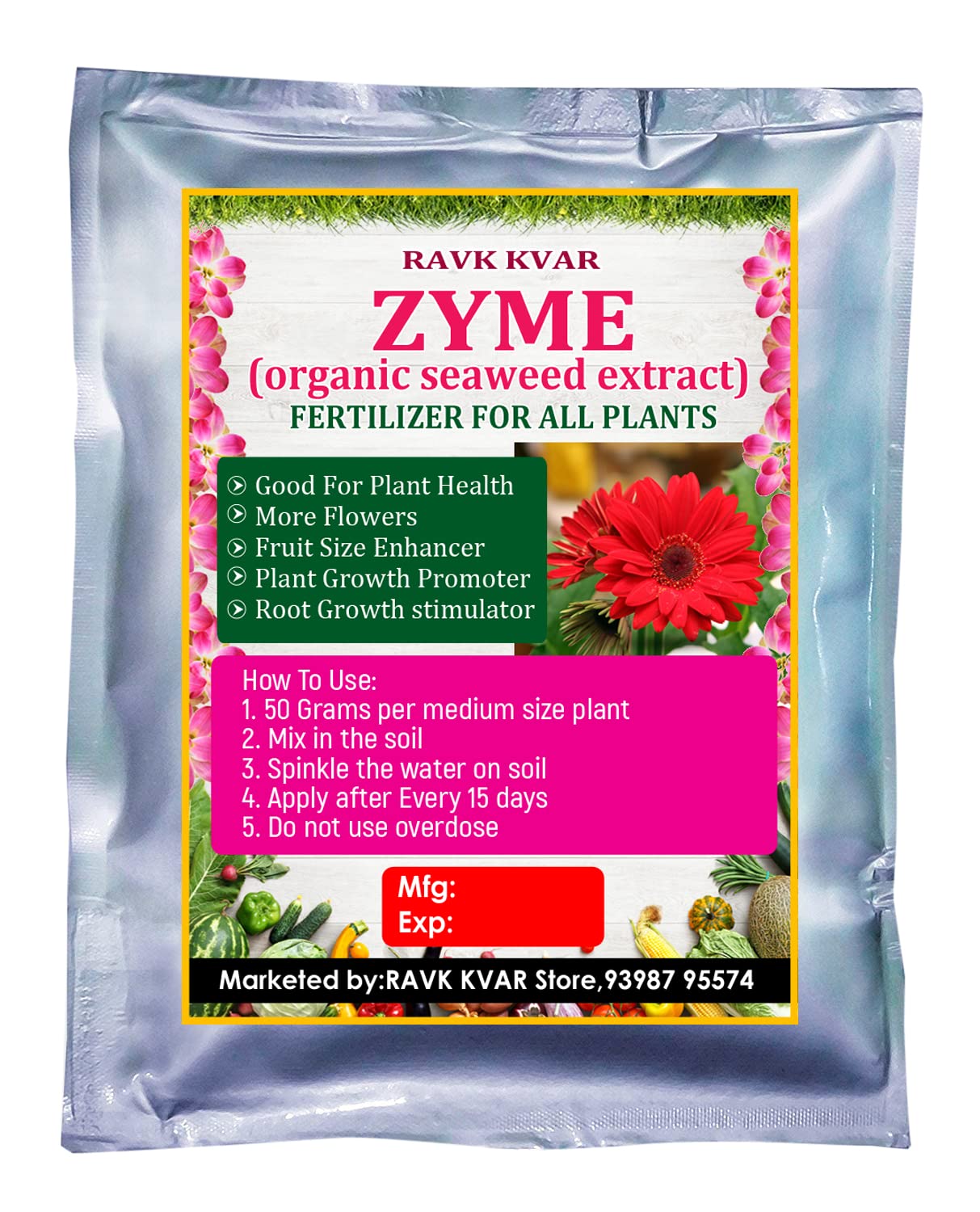 Ravk Kvar Zyme Organic Plant Fertilizer for All Plants (0.5 kg) (B09JKG1QL7) Amazon Price History, Amazon Price Tracker