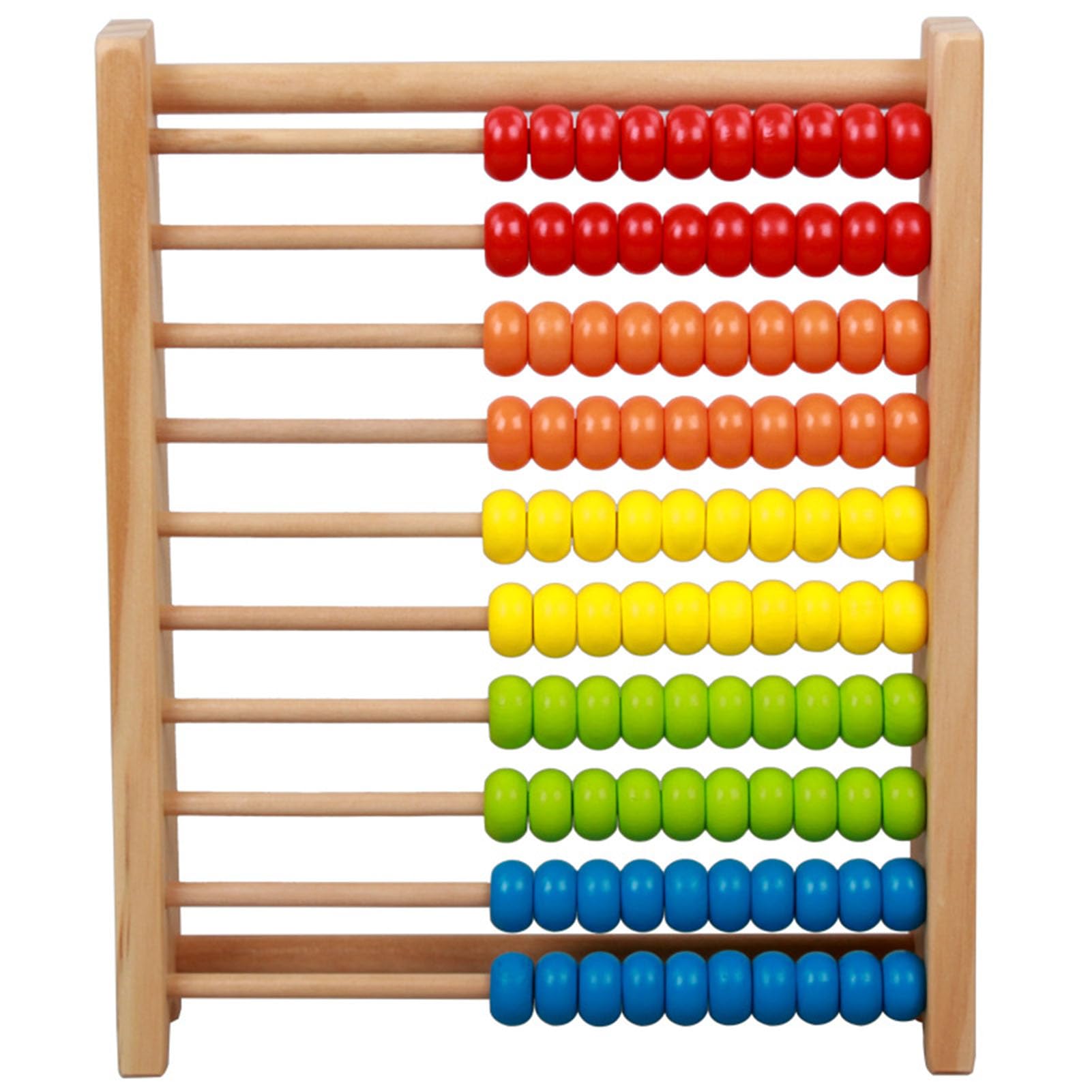 Ábaco de Cuentas de Madera Montessori arcoíris