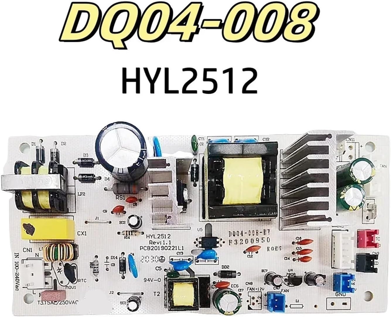 110V Wine Cabinet Circuit Power Board DQ04-008 NTC Temperature Control Board DQ04 AC110V-240V Wine Cooler Computer Circuit Board