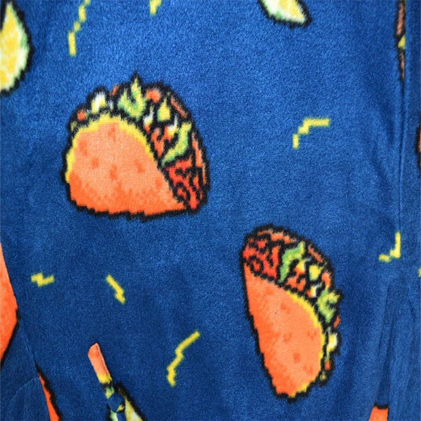 Mad Engine Mens Delicious Taco Tuesday Fleece Loungepants image 3