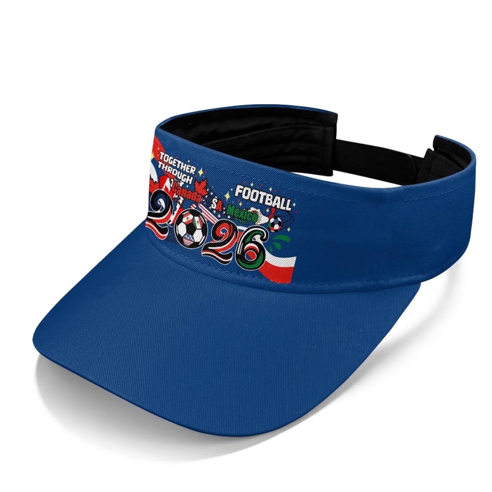 CREAMIC United States 250th Anniversary Sun Hat Patriotic Golf Visor Soccer Tournament Summer Hat for Sports
