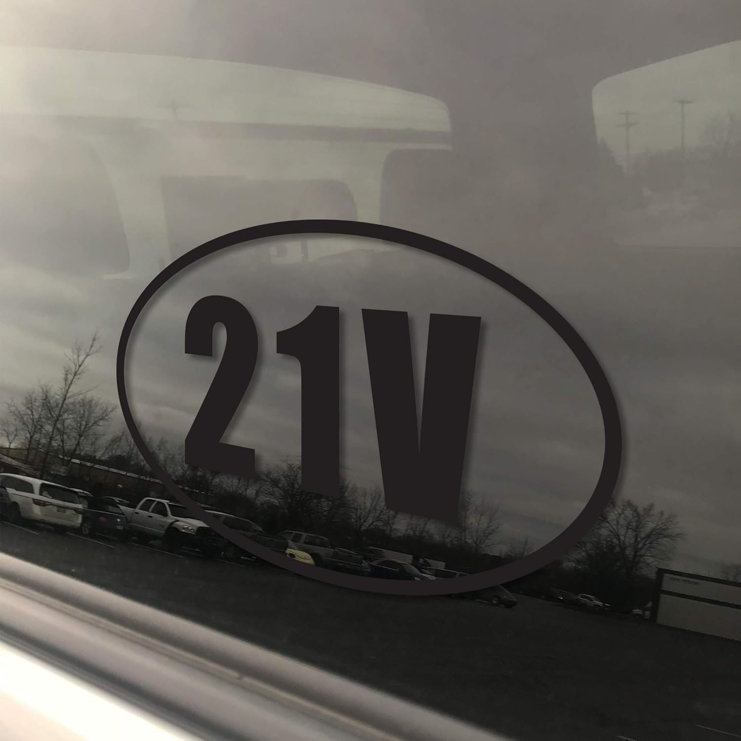 Oval MOS 21V Concrete Asphalt Equipment Operator Window Decal. Free Lifetime Replacement. 3" x 5" Heavy Duty Die Cut Vinyl Veteran Bumper Sticker. (Black, 50)