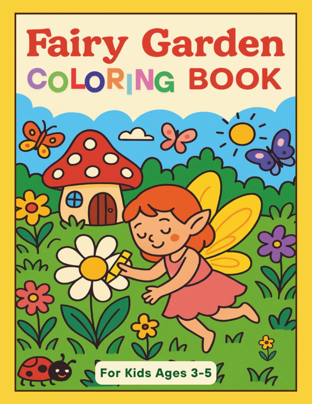 Fairy Garden Coloring Book for Kids Ages 3–5: A magical fairy world coloring book for toddlers and preschoolers ages 3–5 to boost imagination, fine motor skills, and creativity