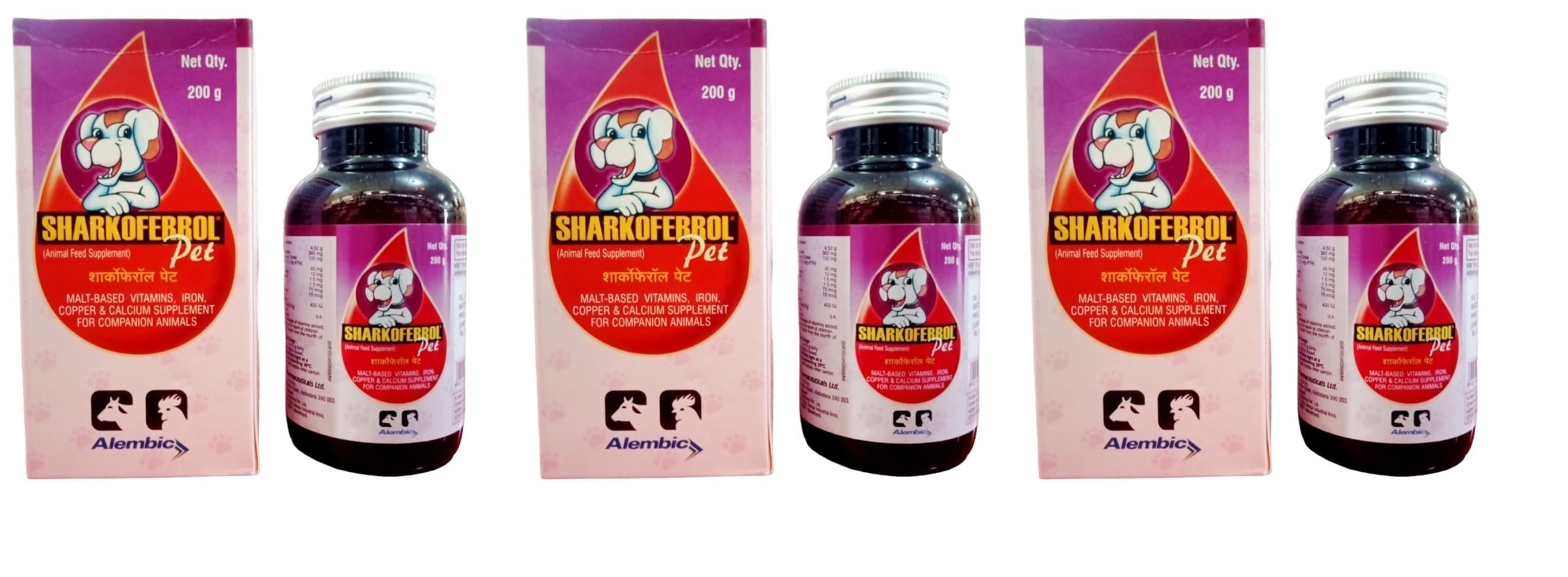BULLYPET SHARKOFERROL PET Malt Based Vitamins Iron & Calcium for Cat,Dogs & Puppies Pet Health Supplements 200G (PACK of 3) (B0D7Z8MQ15) Amazon Price History, Amazon Price Tracker
