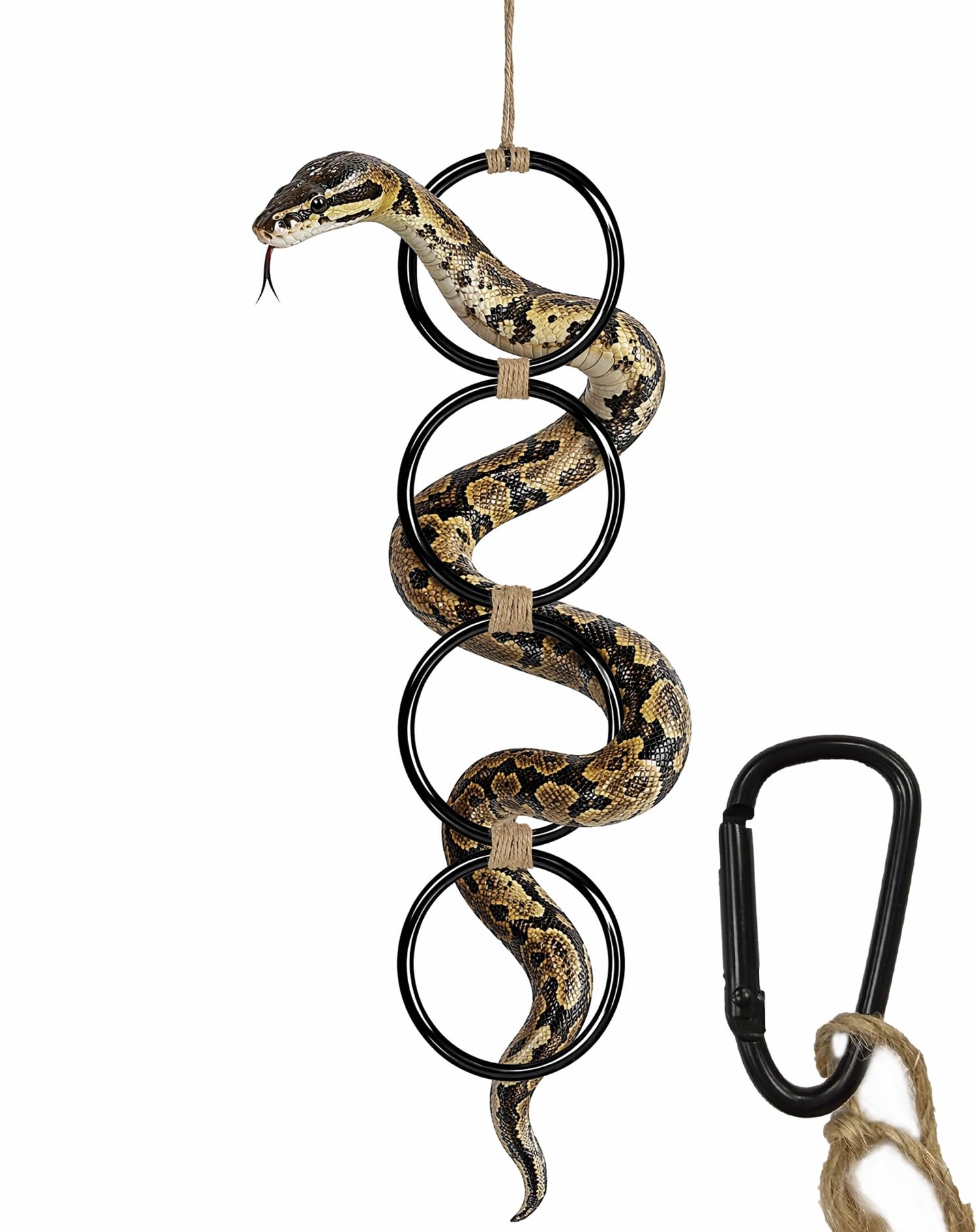 VLUNT Snake Climbing Rings Plastic Corn Snake Enrichment Chain