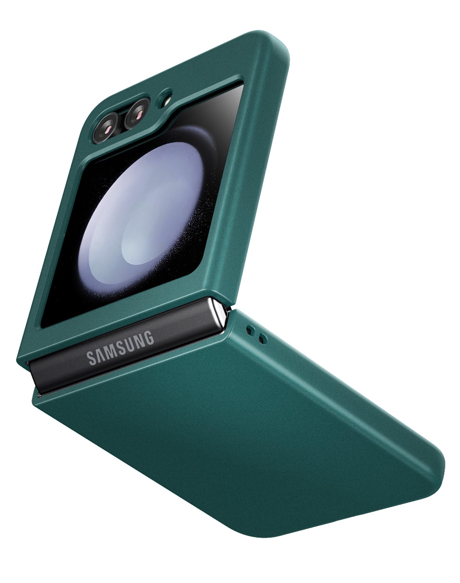 Cresee Case for Samsung Galaxy Z Flip 5 (2023) Thin Hard Matte Phone Case for Galaxy Z Flip5 - Green