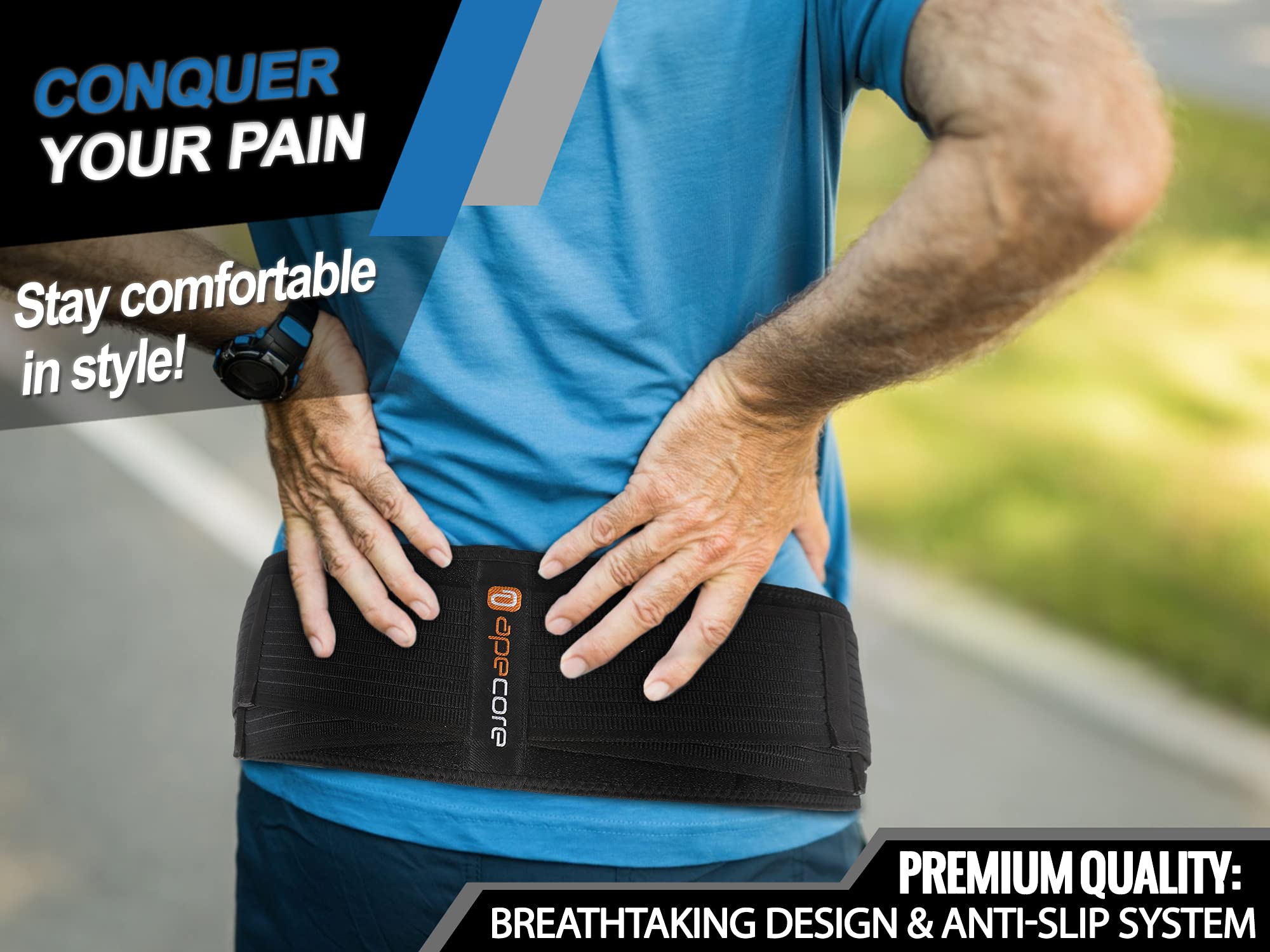 Sacroiliac SI Joint Hip Belt Lower Back Support Brace for Men and