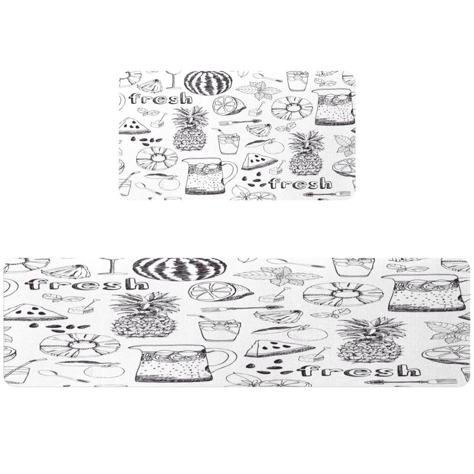 Tapis de cuisine antidérapant et lavable grand pouvoir absorbant