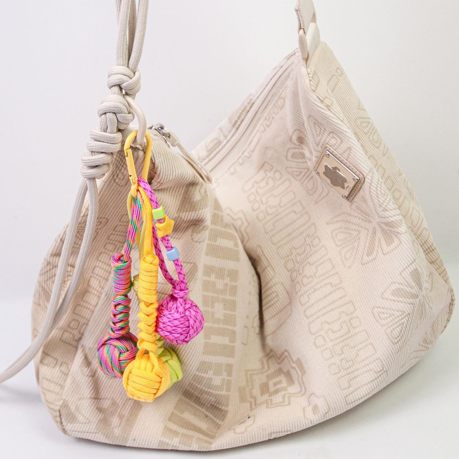 Kit de plantilla de cuerda de paracaídas, hecho a mano con varillas de acero, nudo de mono, plantilla de cuerda de paracaídas | para decoración de mochilas, cuerdas, proyecto explorador, camping