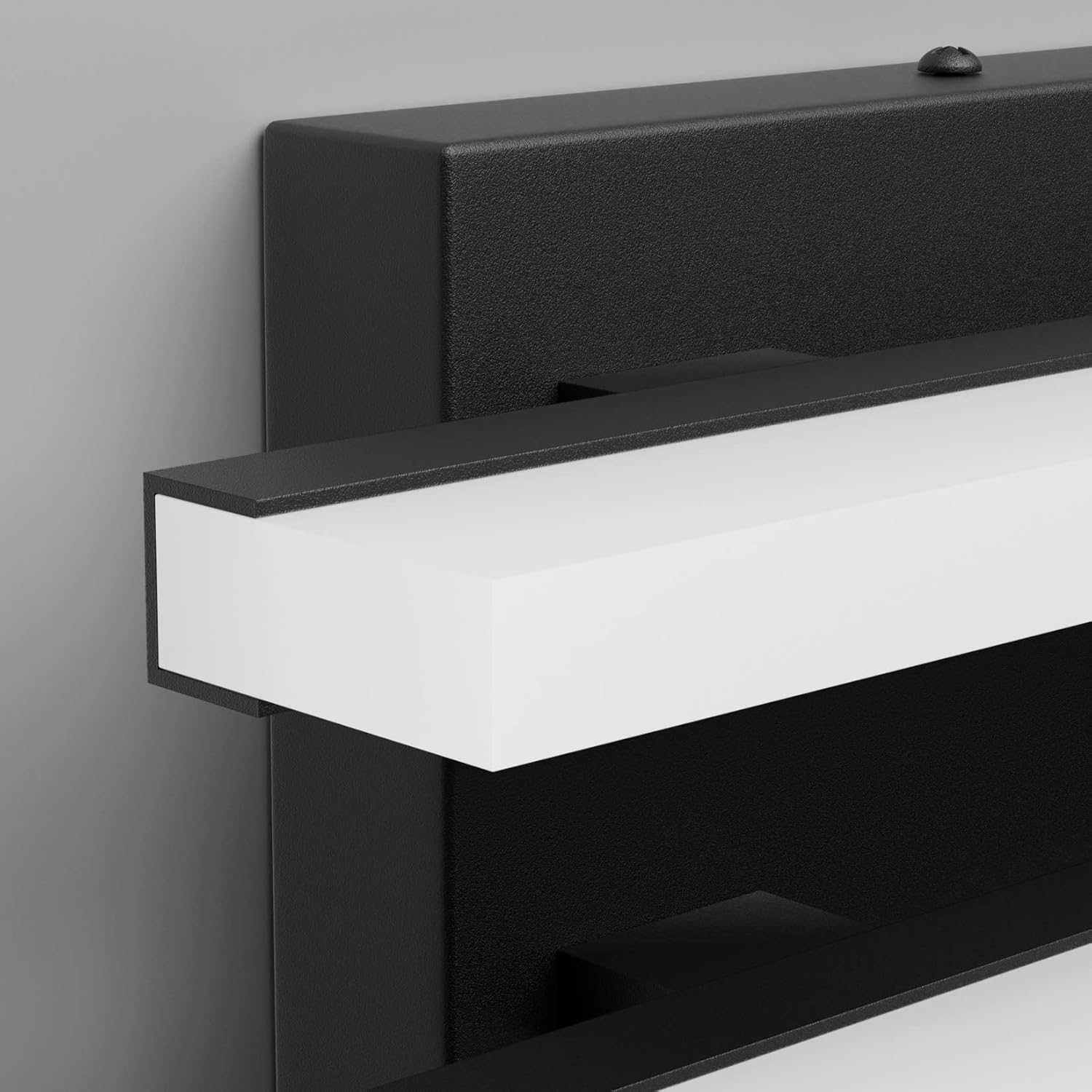 Aipsun 22inch Black Vanity Light LED Bathroom Vanity Lighting Fixtures Modern Bathroom Wall Light Fixtures (White Light 6000K) - 