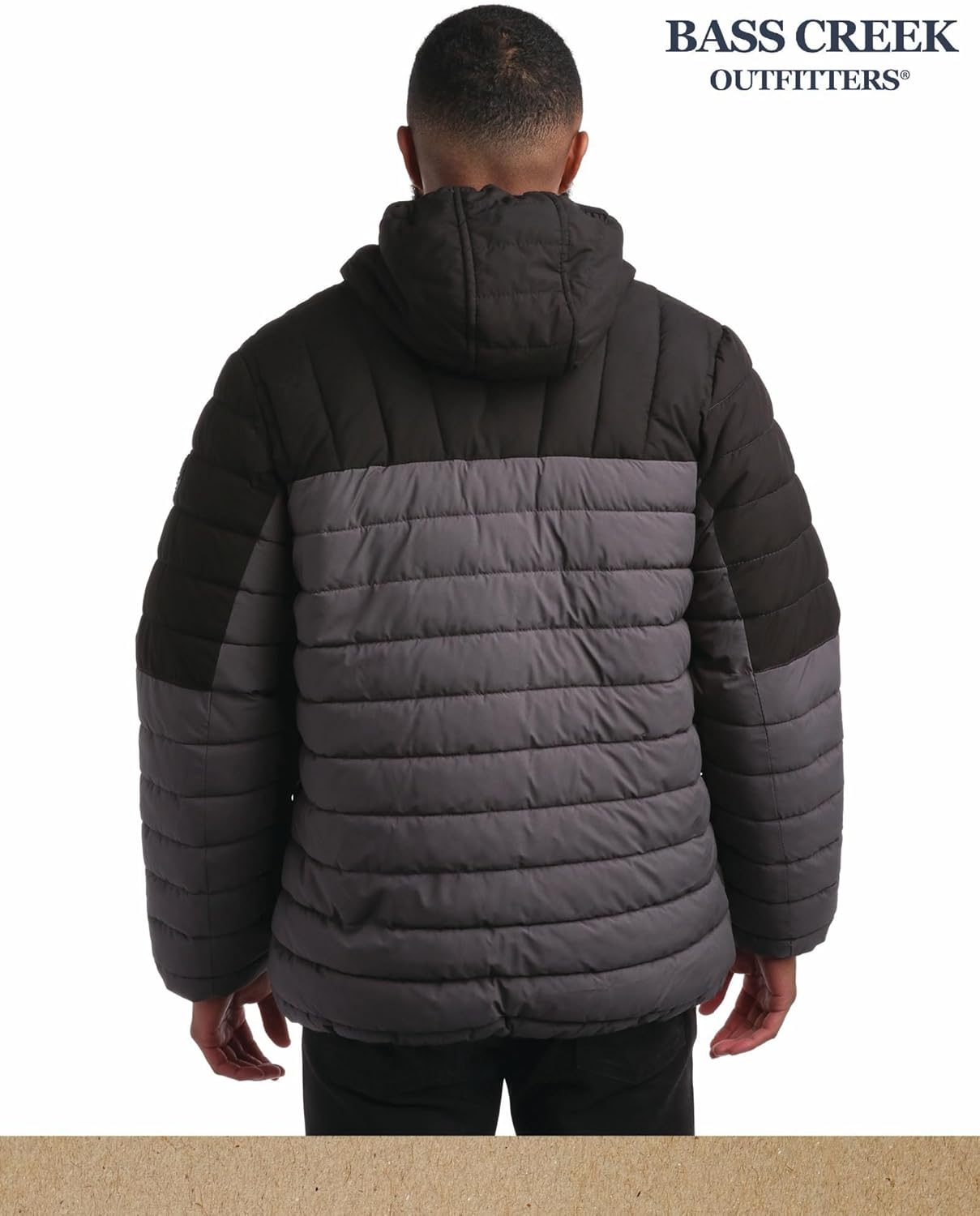 Bass Creek Outfitters Mens Puffer Jacket - Weather Resistant Midweight Quilted Warm Insulated Winter Coats for Men - Image 7