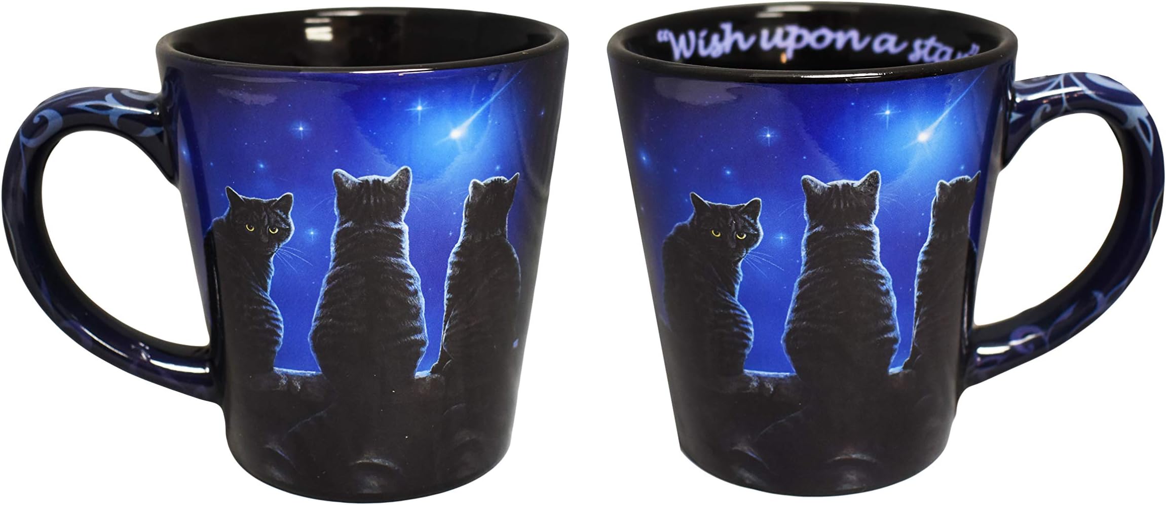 Midsouth Products Lisa Parker Latte Mug 14 Oz - Cats Wish Upon A Star