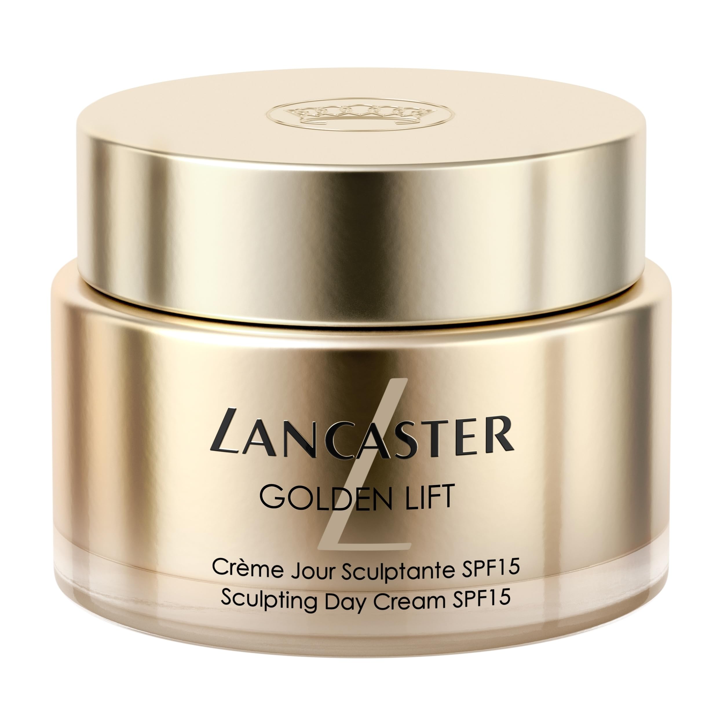 LANCASTER Golden Lift Sculpting Day Cream | Crema facial de día antiedad con protección solar SPF15 y especial para revertir el fotoenvejecimiento | Para todo tipo de pieles | 50 ml