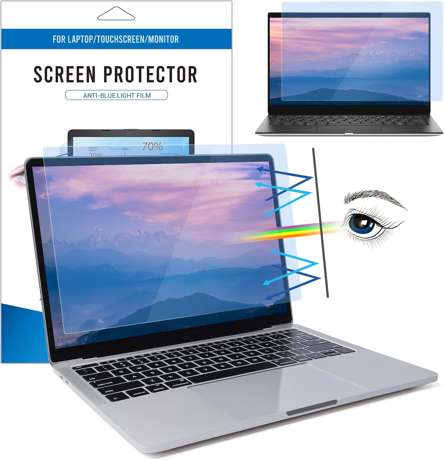 LAMA 13.3 Inch Universal Blue Light Blocking Screen Protector, Anti