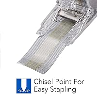 Vista 2 de Swingline Cartucho de grapas estándar, 5,000 grapas por cartucho, longitud de pierna de 14 pulgadas, sin atascos, para grapadora de línea oscilante