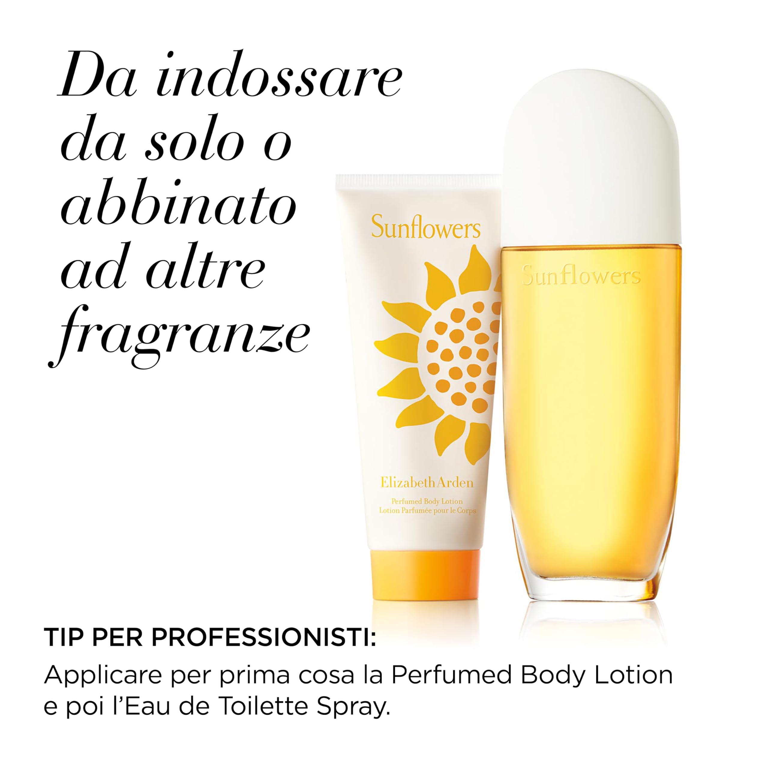 Elizabeth Arden - Sunflowers, Set Donna 2 Pezzi: Eau de Toilette Spray 100 ml e Lozione Corpo Profumata 100 ml, Coffret Regalo