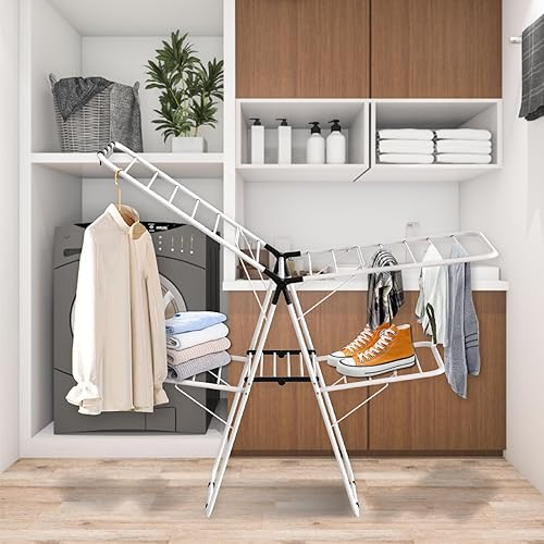 Miniatura 2 de Maomo Estante de secado de doble capa premium, eficiente y ahorra espacio. No requiere instalación